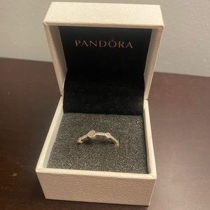 Pandora Silver Heart Ring